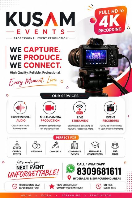 Kusam Events gradient flyer