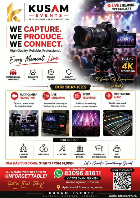 Kusam Events red flyer